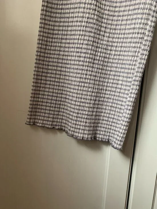 Aritzia Verona Pants Matching Set lilac gingham Size M - Picture 4 of 7